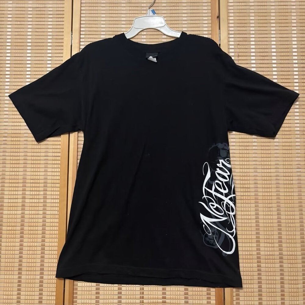 No Fear Y2K Small Graphic T-Shirt Black Essential
